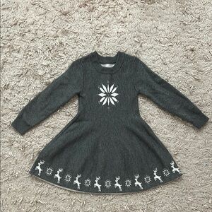 Little Sleepies Gray Knit Kids Dress